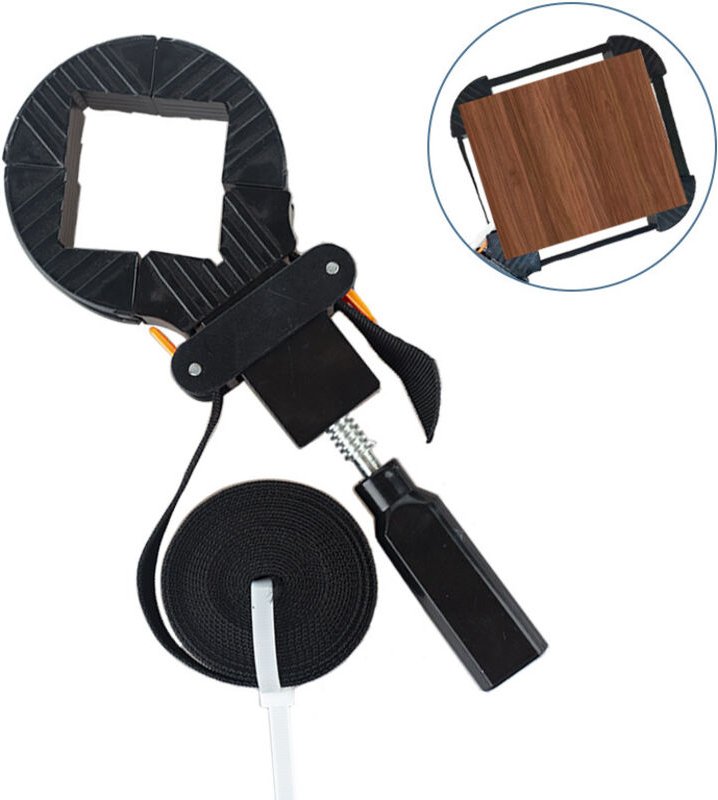 Verstellbarer Eckklemmengurt, 4-Backen-verstellbare Eckklemme, Riemenklemmen-Eckklemme, an Schubladenecken anbringen, Ho...