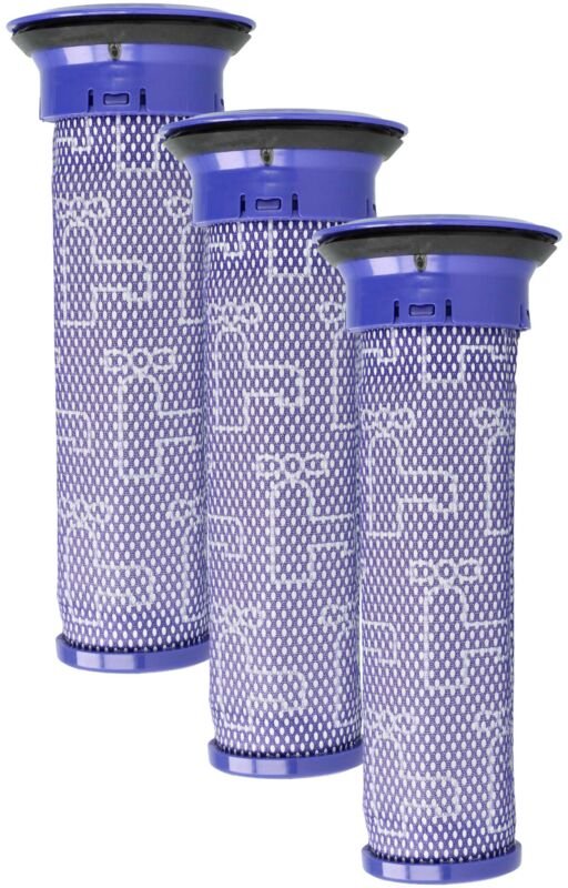 3x Vormotorfilter Ersatz für Dyson 919354-01 für Staubsauger - Motorschutzfilter, Abwaschbar - Vhbw