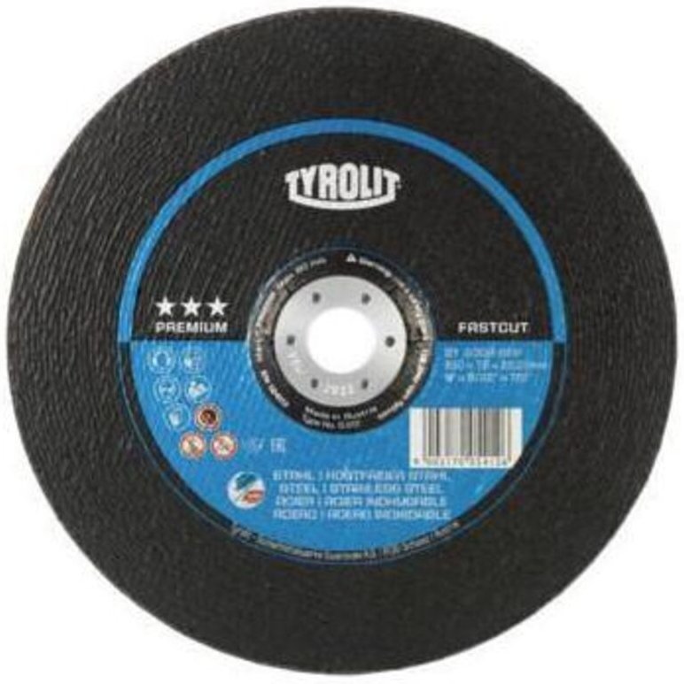 Tyrolit - Schruppscheibe premium D230xS7mm Körnung 30 gekröpft 2in1 Bohrung 22,23 mm