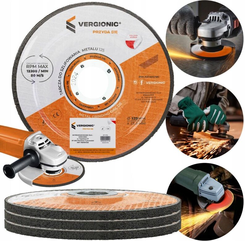 3x Schleifscheibe zum Schleifen von Metallstahl 125 x 22,2 x 6 für Schleifmaschine