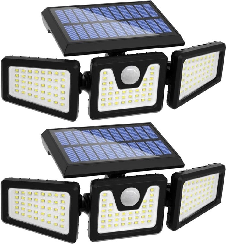 Thumbnail - Solarleuchten für außen, 118 LED-Solarleuchten für außen mit Bewegungsmelder, IP65 wasserdichte Solarleuchten für außen ...