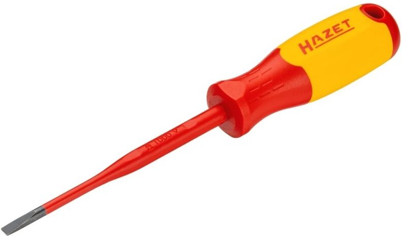 Hazet - Elektriker-Schraubendreher ∙ schutzisoliert 811KV-40 ∙ Schlitz Profil ∙ sw 0,8 x 4 mm
