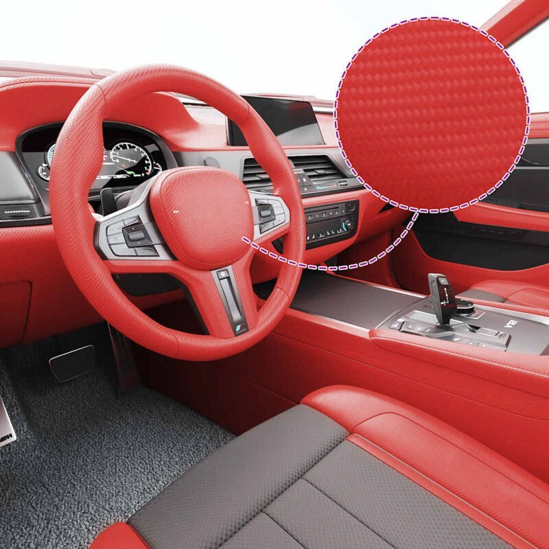 Autofolien 2 Stk. 4D Rot 100x150 cm Vidaxl