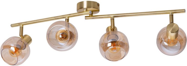 Naeve LIBBY Deckenstrahlerleiste Messing 4xE14