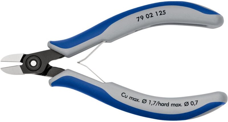 79 02 125 Elektronik- u. Feinmechanik Seitenschneider mit Facette 125 mm - Knipex