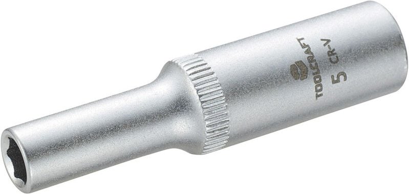 Toolcraft - Steckschlüssel-Einsatz 6,3 mm (1/4') 816093 Schlüsselweite 5 mm
