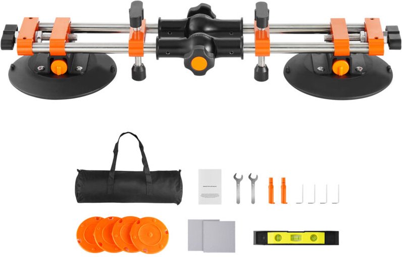 Mophorn Nahtsetzer, 2er-Pack Granit-Nahtverbinder mit 152 mm Vakuum-Saugnäpfen, Steinsetzer zum Verbinden & Nivellieren ...