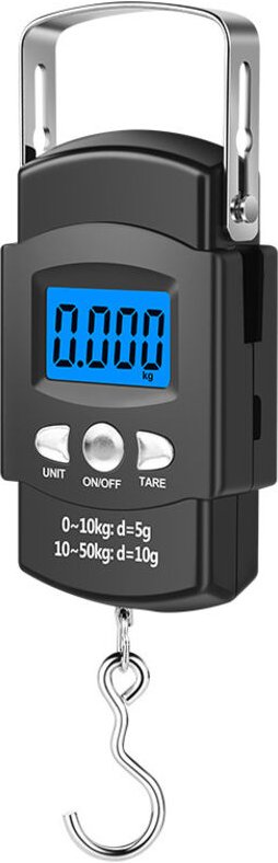 Shining House - Tragbare elektronische Angelwaage mit Maßband, Gepäckwaage, Aufhängehaken