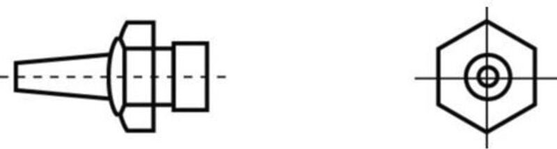 Weller - R02 Heißluftdüse Heißluftdüsen Spitzen-Größe 0.8 mm Inhalt 1 St.