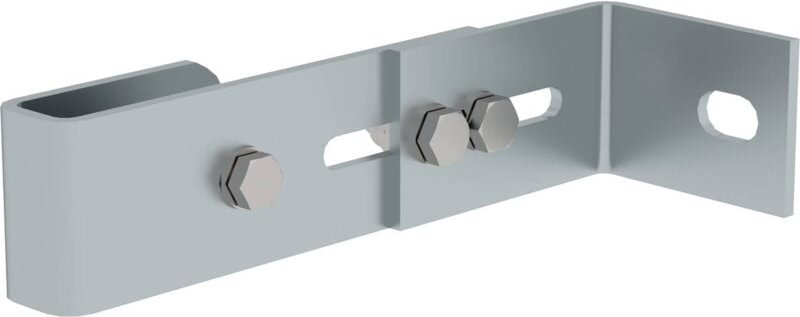 Munk - Günzburger Steigtechnik Wandhalter mit Klemmbügel verstellbar Stahl verzinkt 165 - 205 mm - 063250