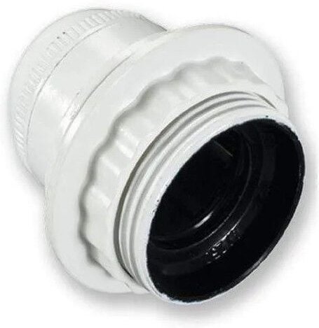 Thumbnail - Electraline - Fassung E27 weiß mit Gewinde und Ring, Durchmesser 10, 150W, 4A, 250V