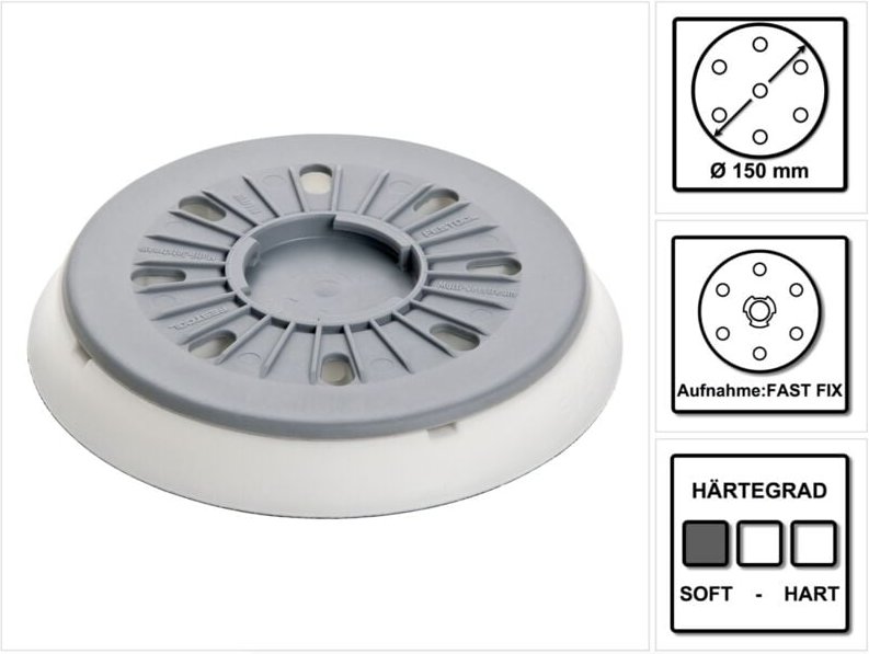 Thumbnail - Festool Schleifteller ST-STF D150/17MJ-FX-SW 150 mm FastFix weich ( 496144 )