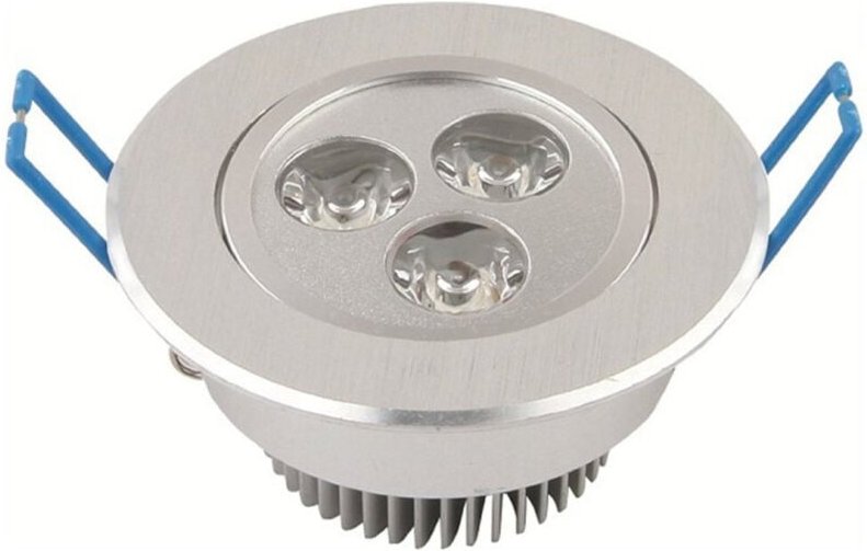 Trade Shop Traesio - Trade Shop - faretto 3 led 3 w ad incasso mit molla rotondo luce fredda oder calda -