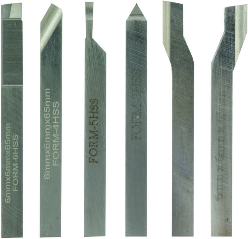 Proxxon - Drehstahlsatz, HSS/Co, 6 x 6 x 60 mm (6-teilig) - 24524