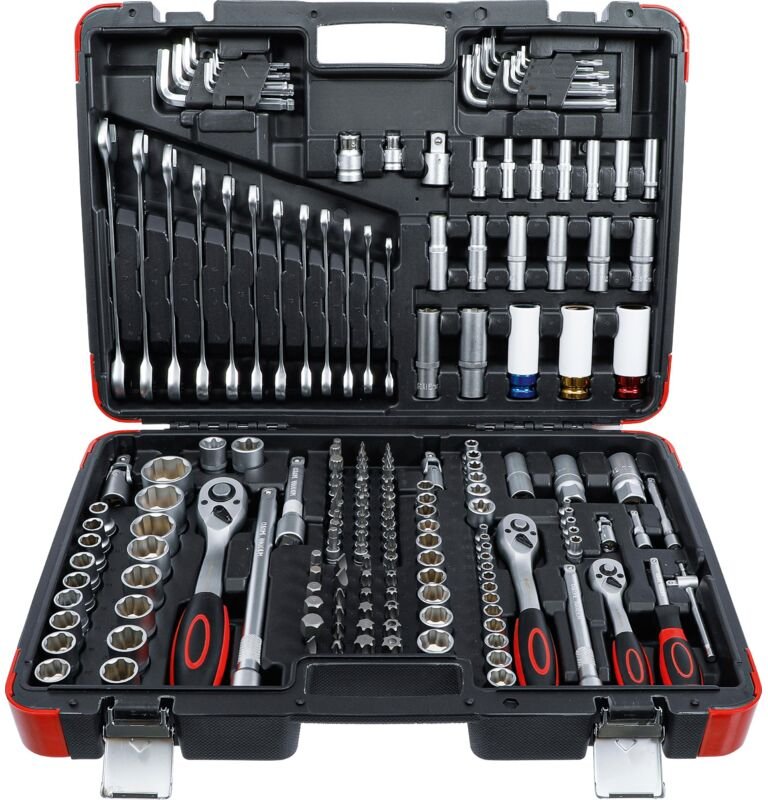 Steckschlüssel-Satz Antrieb 6,3 mm (1/4') / 10 mm (3/8') / 12,5 mm (1/2') 176-tlg.