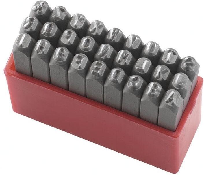 Satz stempel buchstaben 6 mm fuer markierung Fervi p012/l06