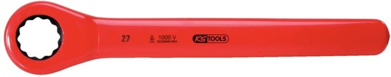 Ks Tools Ratschenringschlüssel mit Schutzisolierung, 34 mm