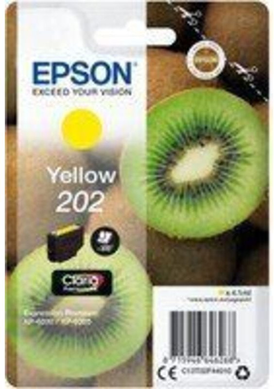 Epson Kiwi Singlepack Yellow 202 Claria Premium Ink