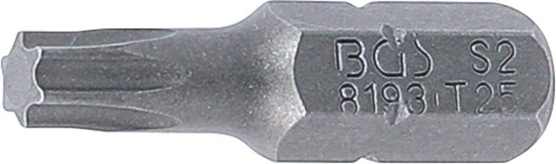Bit Länge 25 mm Antrieb Außensechskant 6,3 mm (1/4") T-Profil (für Torx) T25