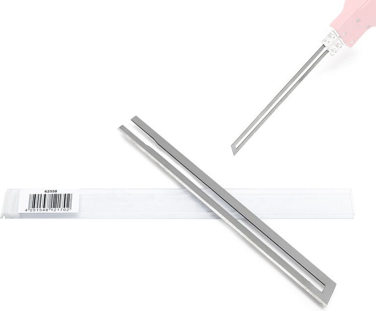 Wiltec Klinge für Styroporschneider 150mm, gehärtet, gerade, schneidet Styropor, Styrodur & andere Dämmstoffe mit Nickel...