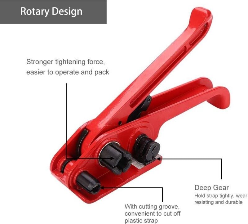 Manueller Umreifungsbandspanner, Verpackungszange, Umreifungsmaschine, Versiegelungskombinationswerkzeug, Bindeschneider...