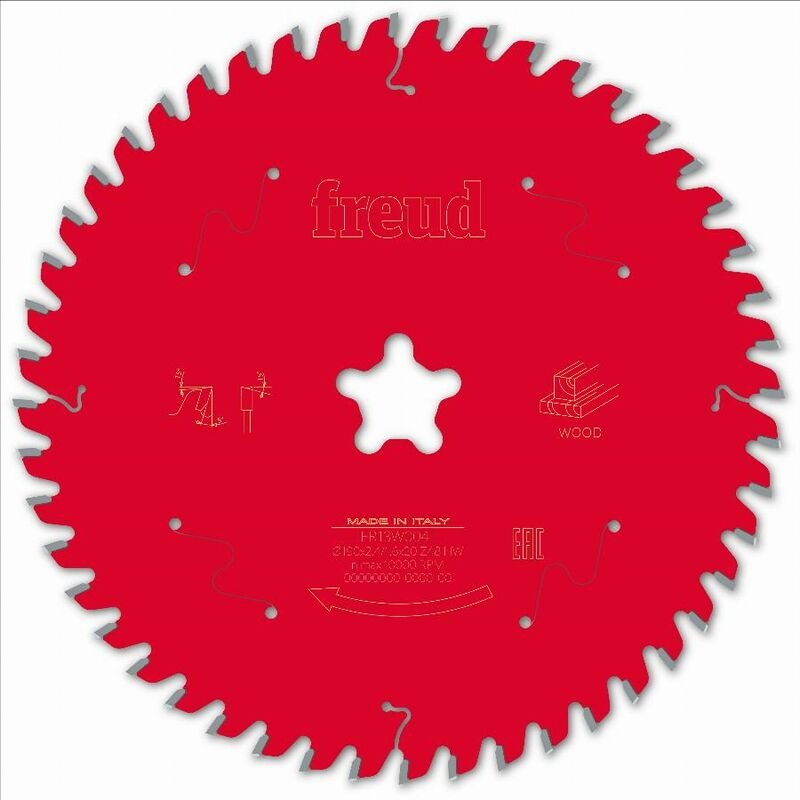 Sägeblatt für Handkreissäge Freud 190 2,4/1,6 Fastfix Z48 ba 5° - F03FS09770 -FR13W004T