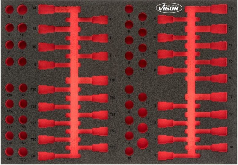 Weichschaum-Einlage, leer, Art.Nr. V4752 - Vigor