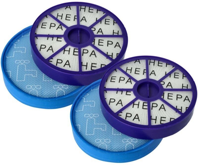 vhbw Filter-Set kompatibel mit Dyson DC20, DC21, DC19, DC29 Staubsauger - 4x Filter (Vormotor-Filter, HEPA-Nachmotor-Fil...