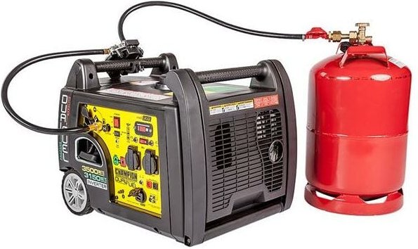 Dual Fuel Inverter 3500W Benzin 3150W Gas Stromerzeuger mit E-Start 230V eu - Champion