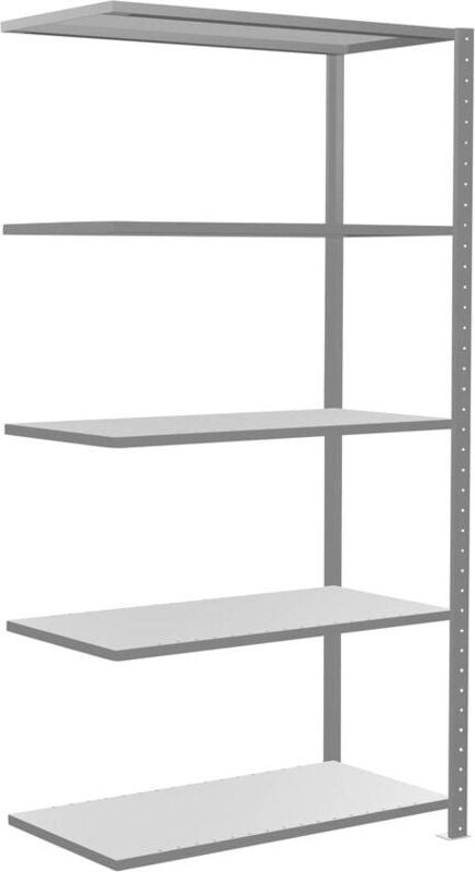 Schulte Lagertechnik - ar, Steckregal MULTIplus150-Set, 2.000 x 1.000 x 600 mm, 4 Fachböden, Kreuzstreb