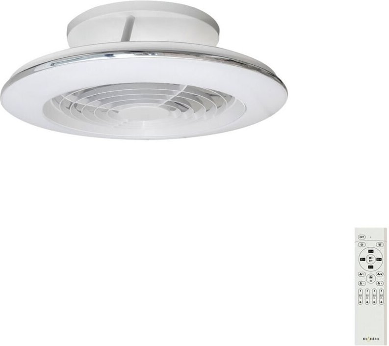 Alisio mini 70+30w 2700-5000k weiß - 7493 led deckenleuchte mit ventilator - Mantra