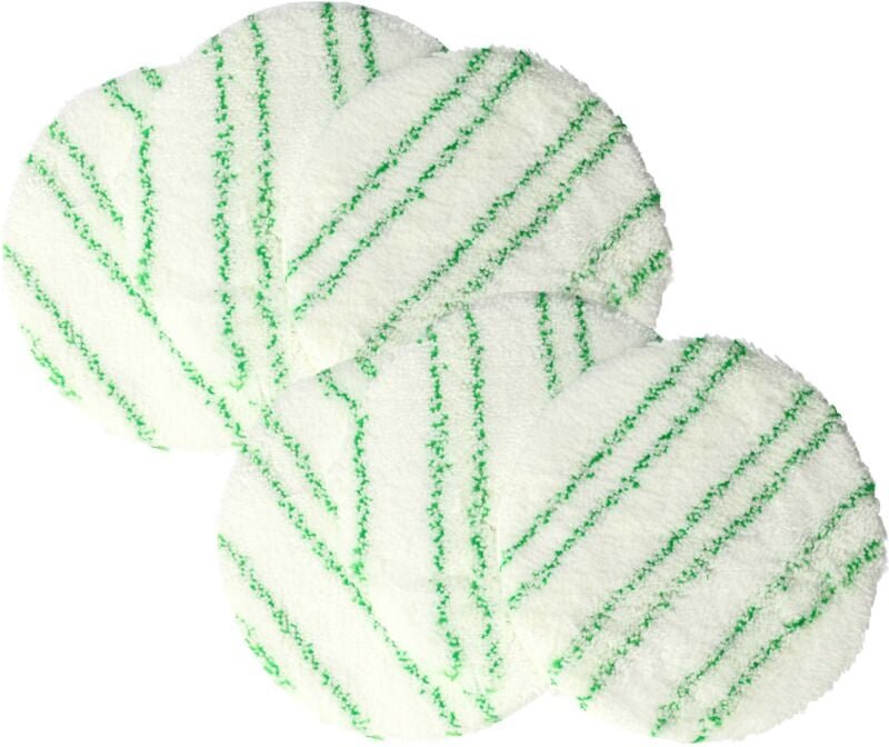6x Polierpad Ersatz für Kärcher 2.863-197.0 für Saugbohner - Polierscheiben-Set für Laminat Grün Weiß - Vhbw