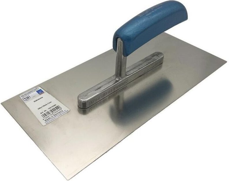 Glättekelle Länge 280 mm Breite 130 mm Buchenholzgriff rostfreier Edelstahl