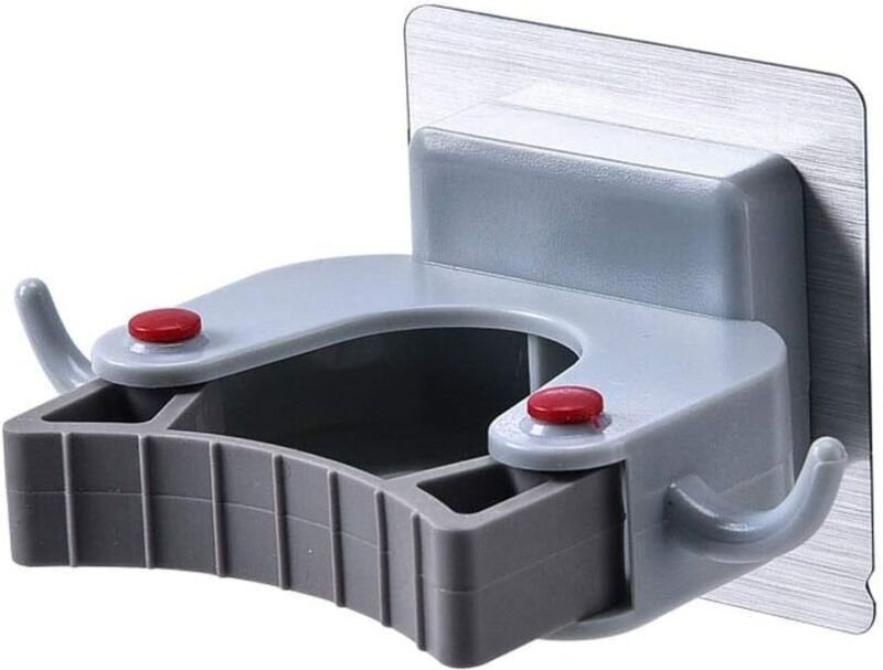 Besenhalter zur Wandmontage, Besenaufhänger, selbstklebender Besenaufhänger zur Wandmontage ohne Bohren, Besenhalter, Mu...