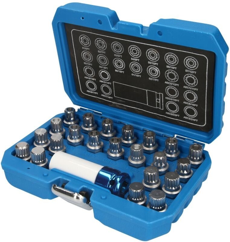 Brilliant Tools - Felgenschloss-Sortiment für vw, 23-tlg
