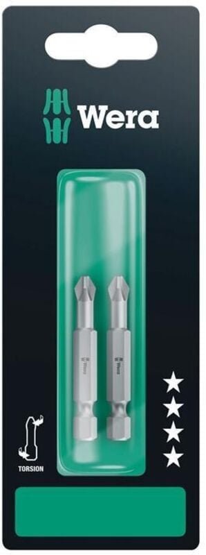 851/4 tz sb Bits, ph 2 x 50 mm, 2-teilig 05134381001 - Wera