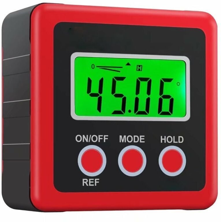 Magnetischer Winkelmesser für Tischkreissägen – Digitaler Neigungsmesser – Digitaler Winkelmesser für Winkelwürfel von 0...