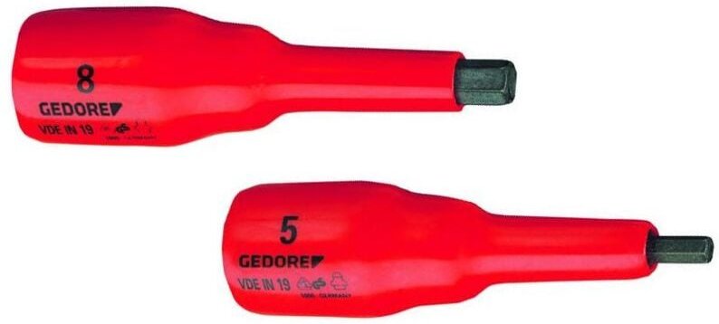 Vde in 19 5 6124480 Innen-Sechskant VDE-Schraubendrehereinsatz 5 mm 1/2' (12.5 mm) - Gedore