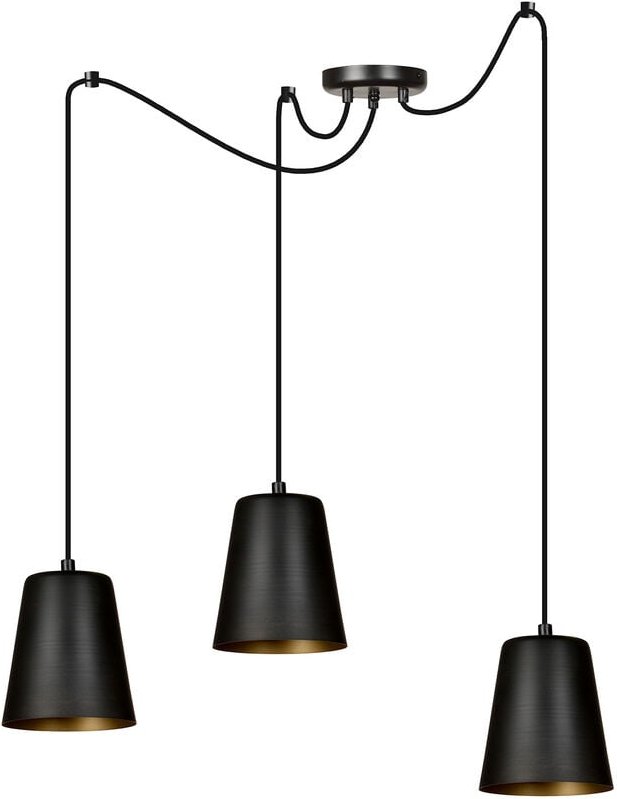 Licht-erlebnisse - Pendelleuchte E27 Schwarz Metall Retro xxl verstellbar Hängeleuchte