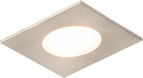 Qazqa - Moderner quadratischer Einbaustrahler inkl. led IP65 - Simply