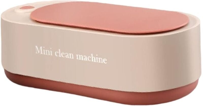 Tonchean - 350ml Professionelle Tragbare Ultraschall Reiniger Schmuck Waschmaschine Rosa