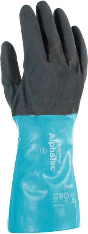 Chemikalienschutz-Handschuh-Paar AlphaTec 58-535W, Handschuhgröße: 7 - Ansell