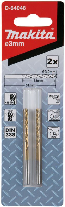 MAKITA D-64048 Metallbohrer HSS-TIN 30x61mm
