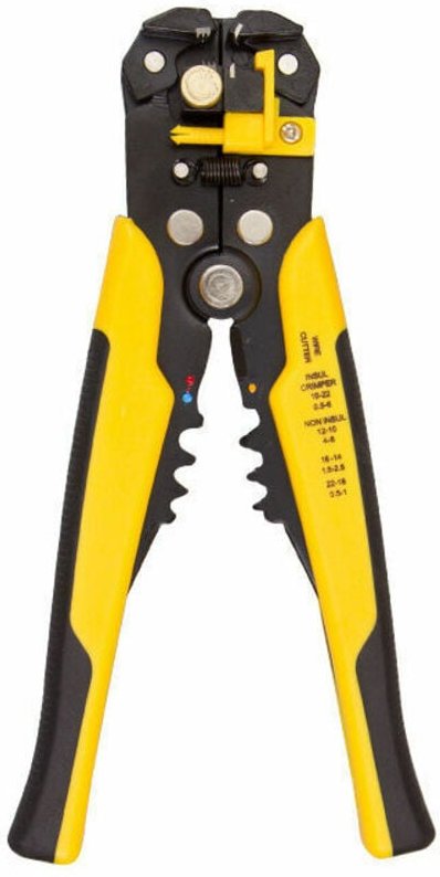 Jalleria - Abisolierzange, automatische Abisolierzange, Crimpzange, mit Präzisionseinstellung für awg 22–10 (0,26,0 mm²)...