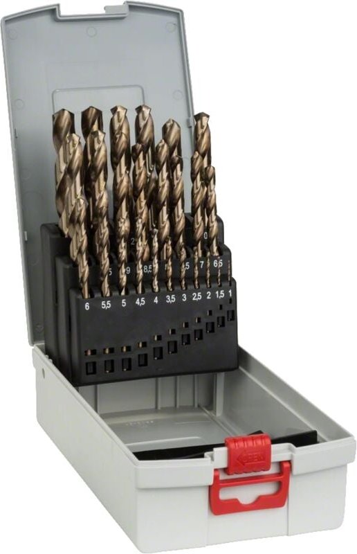 Bosch Profesional Pro Box HSS-Co 135°, 25 tlg. Spiralbohrer-Set 1,0–13,0 mm (2608587018)