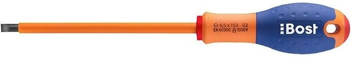 Bost - Schraubendreher Elektriker - Flachklinge Expert isoliert 1000V - 2,5 x 50 mm - 626000