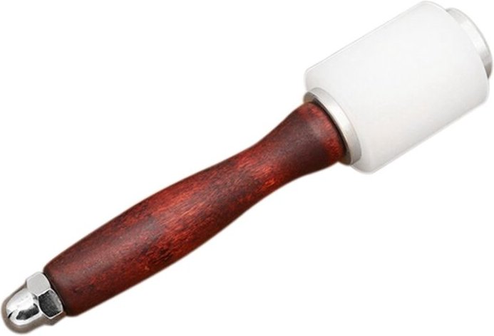 Gerader Hammer mit Holzgriff, Lederschnitzhammer, Stanzen, Drucken, Gravieren, Nylonhammer, diy handgefertigte Lederwerk...