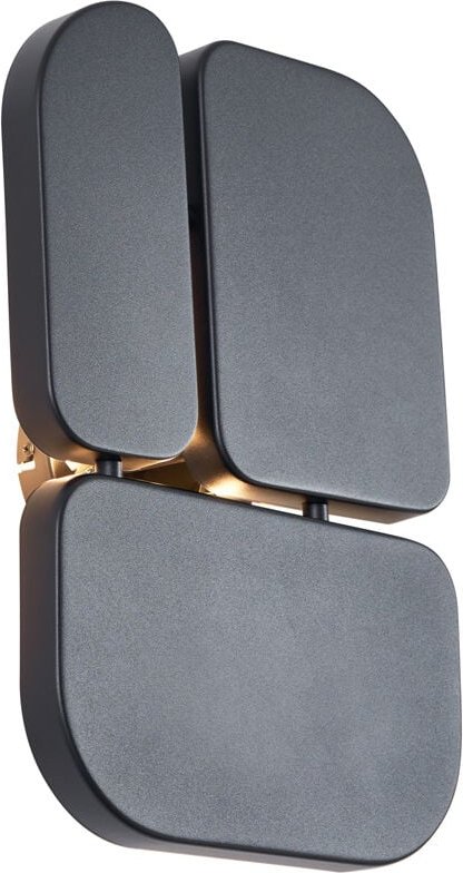 Design Wandleuchte Schwarz 3-flammig - Planes