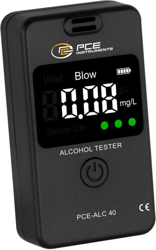 Pce Instruments - pce-alc 40 Alkoholtester inkl. Display, Verschiedene Einheiten anzeigbar