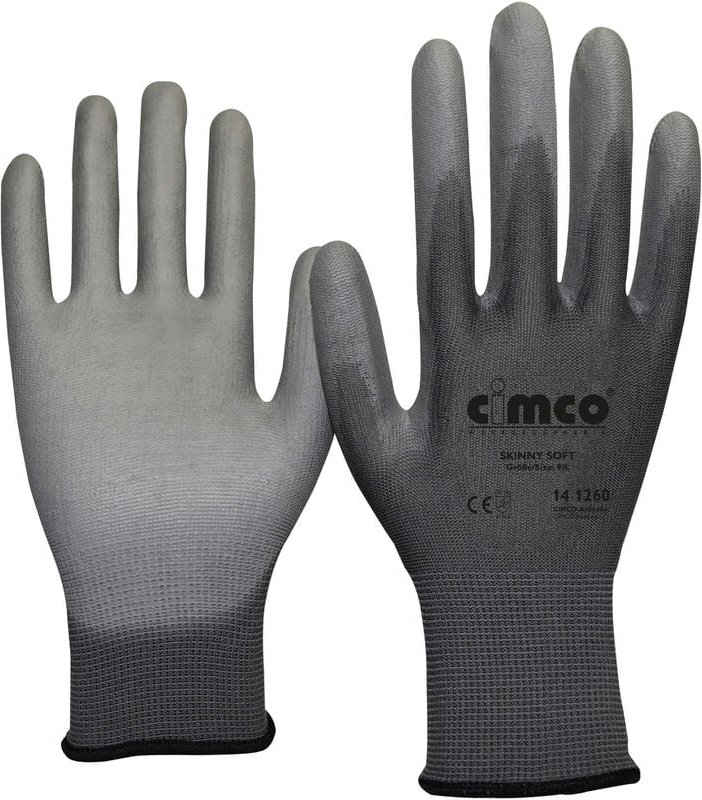 Skinny Soft grau 141260 Nylon Arbeitshandschuh Größe (Handschuhe): 9, l en 388 1 Paar - Cimco